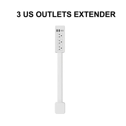 Multi Plug Wall Charger Power Socket Extender with 180 Degree Rotation for Easy Access Wall Extender Stick (US EU UK)