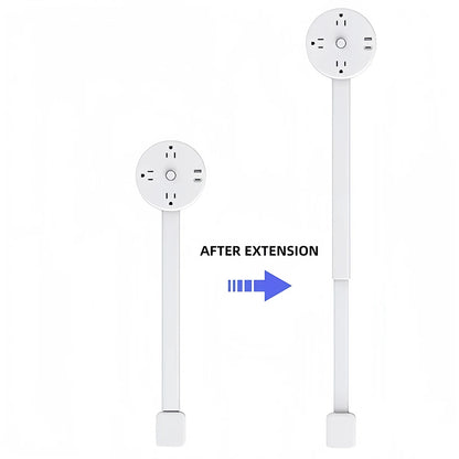 Multi Plug Wall Charger Power Socket Extender with 180 Degree Rotation for Easy Access Wall Extender Stick (US EU UK)