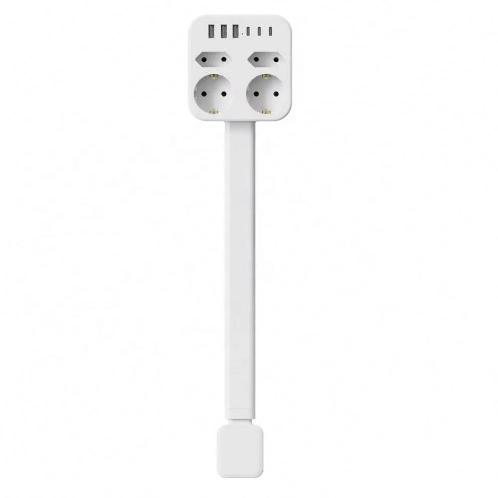 Multi Plug Wall Charger Power Socket Extender with 180 Degree Rotation for Easy Access Wall Extender Stick (US EU UK)