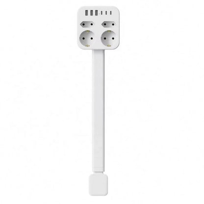 Multi Plug Wall Charger Power Socket Extender with 180 Degree Rotation for Easy Access Wall Extender Stick (US EU UK)