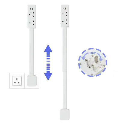 Multi Plug Wall Charger Power Socket Extender with 180 Degree Rotation for Easy Access Wall Extender Stick (US EU UK)