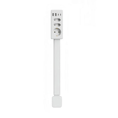 Multi Plug Wall Charger Power Socket Extender with 180 Degree Rotation for Easy Access Wall Extender Stick (US EU UK)
